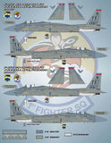 Bullseye Model Aviation 1/48 Decals F-15C Emerald Coast Eagles - 48006
