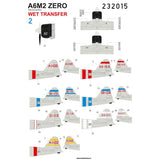 HGW 1/32 scale Stencils for A6M2 Zero Wet transfers - 232015