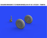 Eduard Brassin 1/72 resin wheels Ki-61-Id - 672201 - Tamiya