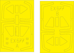 Eduard 1/48 Scale Mask for Harrier T.2/ T.4/ T.8 TFace by Kinetic Model - EX577 Eduard 1/48 Scale Mask for Harrier T.2/ T.4/ T.8 TFace by Kinetic Model - EX577