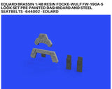 Eduard 1/48 Brassin LööK Fw 190A-5 inst panel & steel seatbelt - 644002