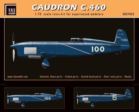 S.B.S Model 1/72 Scale Caudron C.460 - Resin kit #7023