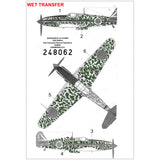 HGW 1/48 scale wet transfers Ki-61-Id Camouflage for Tamiya - 248062