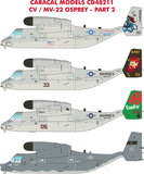 Caracal 1/48 decals CD48211 - CV-22/MV-22 Osprey: Part 2