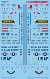 Caracal 1/144 decals for CD144026 - C-135 Recon Variants