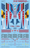 Caracal 1/48 scale decals CD48094 - USAF RF-84F Thunderflash for Tan model kit