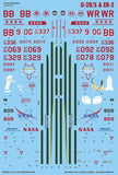 Caracal Decals 1/48 CD48126 markings for the U-2R/S & ER-2 by Testors/Italeri