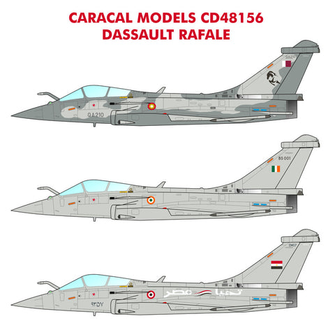 Caracal 1/48 decal CD48156 - Dassault Rafale for the Revell kit