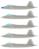 Caracal 1/48 decals for F-22 Raptor Part 1 - CD48166