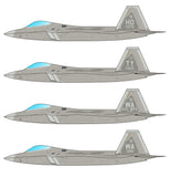 Caracal 1/48 decals for F-22 Raptor Part 1 - CD48166