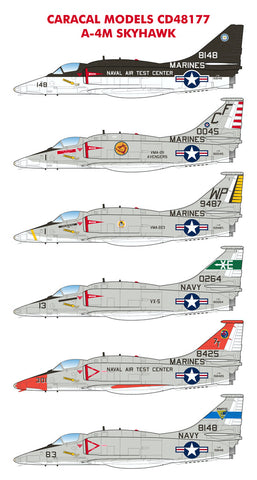 Caracal 1/48 decal CD48177 - markings for A-4M Skyhawk