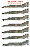 Caracal 1/48 scale decals CD48197 - QF-4E Team Target