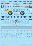Caracal 1/48 decals CD48203 - USAF S.E.A. Camo A-10C & F-16C