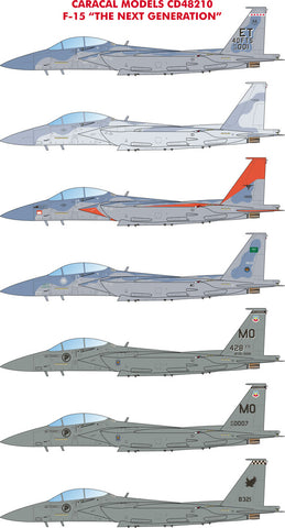 Caracal 1/48 decals CD48210 - F-15 The Next Generation