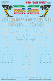 Caracal 1/48 decals for F-16C Dark Vipers 4  - CD48227