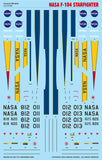Caracal 1/72 decal CD72096 NASA F-104 Starfighter markings for Hasegawa
