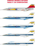 Caracal 1/72 decal CD72096 NASA F-104 Starfighter markings for Hasegawa