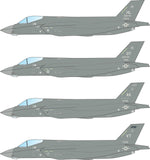 Caracal 1/72 decals CD72107 - F-35A Joint Strike Fighter for Hasegawa