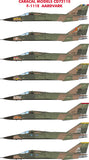Caracal 1/72 decals CD72110 - F-111E Aardvark for Hasegawa