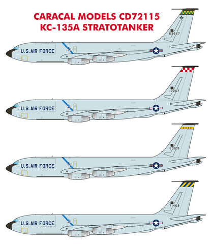 Caracal 1/72 Scale decal KC-135A Stratotanker for AMT/ERTL kits - CD72115