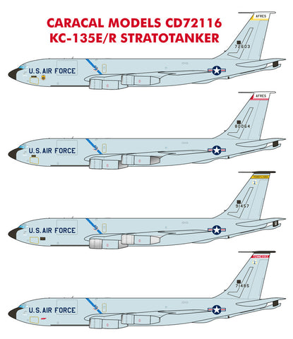 Caracal 1/72 Scale decal KC-135E/R Stratotanker for AMT/ERTL kits - CD72116