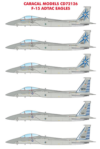 Caracal 1/72 decals CD72126 - 1/72 F-15 ADTAC Eagles