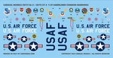 Caracal 1/72 decals for USN T-39 Sabreliner - CD72137 Fits the Sword kit