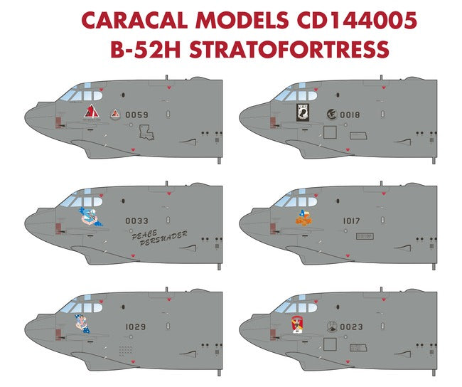 Caracal 1/144 decal B-52H - CD14405 for Revell and Minicraft kits Caracal 1/144 decal B-52H - CD14405 for Revell and Minicraft kits