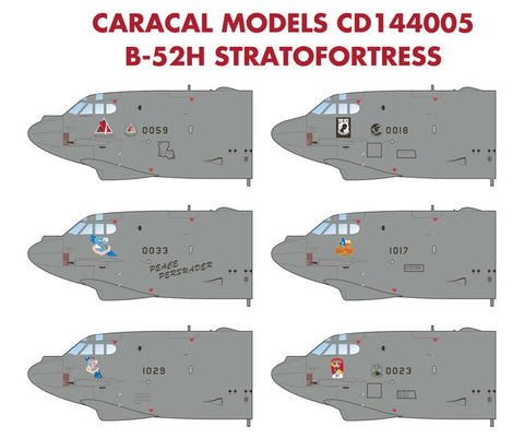 Caracal 1/144 decal B-52H - CD14405 for Revell and Minicraft kits