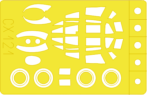 Eduard 1/72 Scale paint masks for the Mosquito Bomber by Tamiya - CX121