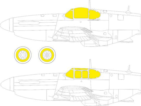 Eduard 1/72 scale paint masks for P-51B/ C by Arma Hobby - CX620