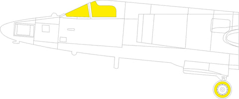 Eduard 1/72 Die-cut flex mask for the HOBBY BOSS U-2A kit - CX623