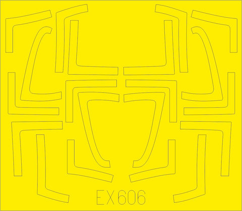 Eduard 1/48 paint masks F/ A-18B/ D TFace for Kinetic Model - EX606