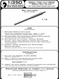 Master Model 1/350 German 10,5cm (4.1in) SKC/33 barrels EARLY (16pcs) SM350-003