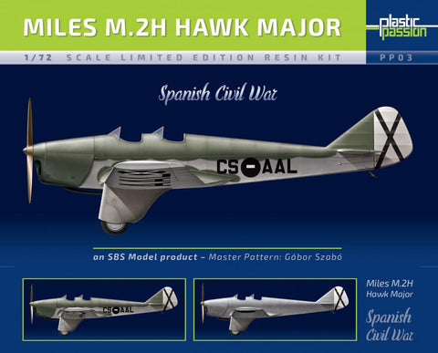 Plastic Passion 1/72 resin kit Miles M.2H Hawk Major Spanish Civil War PP03 SBS