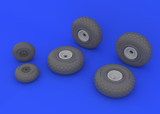 Eduard 1/48 Brassin B-29 wheels for Revell - 648132