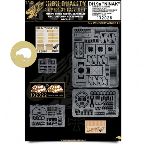 HGW 1/32 scale DH.9a Ninak Super Detail Set for Wingnut Wings & Roden - 132026