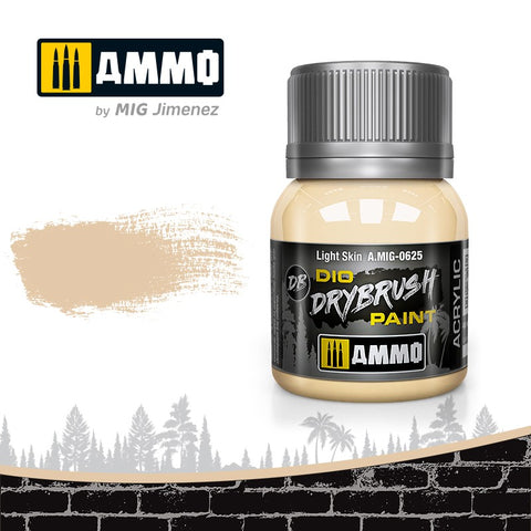 Ammo by Mig Dio Drybrush dense acrylic paint #0625 Light Skin - 40mL