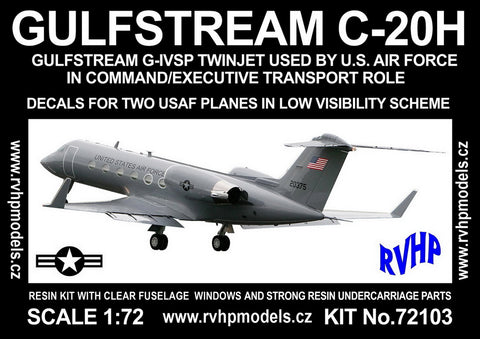 RVHP 1/72 Gulfstream C-20H Command/Executive 2 Lo-vis USAF options - RVH-72103
