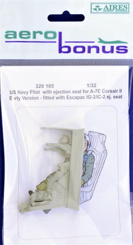 Aerobonus by Aires 1/32 US Navy Pilot w/ eject.seat for A-7E early - AEB320105