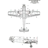 HGW 1/32 scale Bf109E-3/4/7 riveting set for Dragon, Cyber Hobby or HGW - 321025