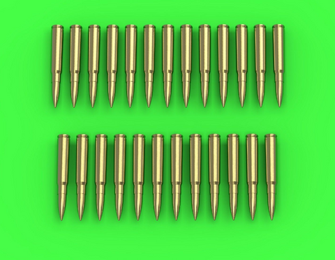 Master Model 1/35 scale MG-34/MG-42 (7.92mm) Cartridges x25pcs - GM35-026