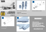 Wolfpack 1/72 resin F-106 Delta Dart J75 Engine Nozzle for Trumpeter - WP72086