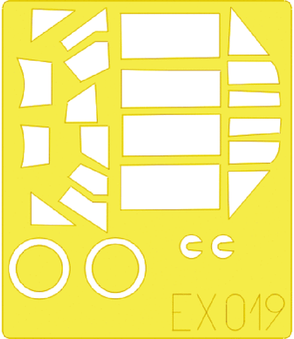 Eduard 1/48 mask for the Tamiya Bf 109E-3 kit - EX019