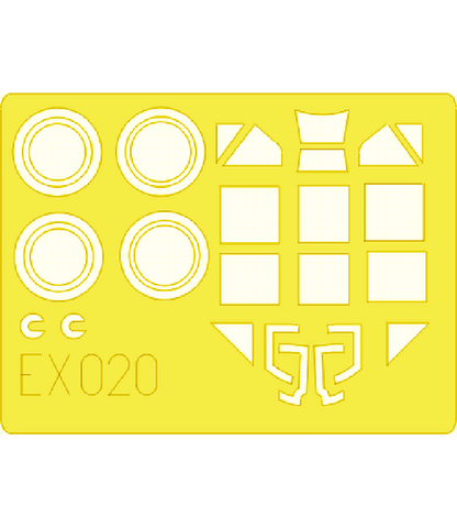 Eduard 1/48 mask for the Hasegawa Bf 109E kit - EX020