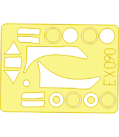 Eduard 1/48 mask for the Hasegawa Typhoon Mk Ib Buttletop - EX090