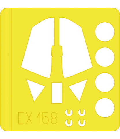 Eduard 1/48 mask for the Fw 190A-3 kit by Hasegawa - EX158