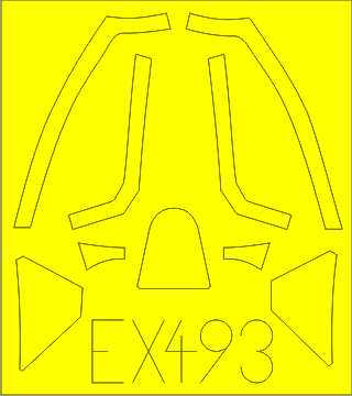 Eduard 1/48 Scale Mask Spitfire Mk. XVI Bubbletop Weekend (EDU) - EX493