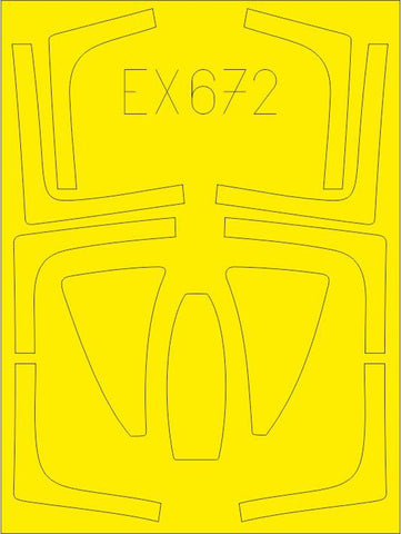 Eduard Masks 1/48 Scale for F-14D for AMK - EX672