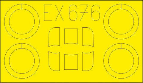 Eduard Masks 1/48 Scale for Ar 68E for Roden - EX676